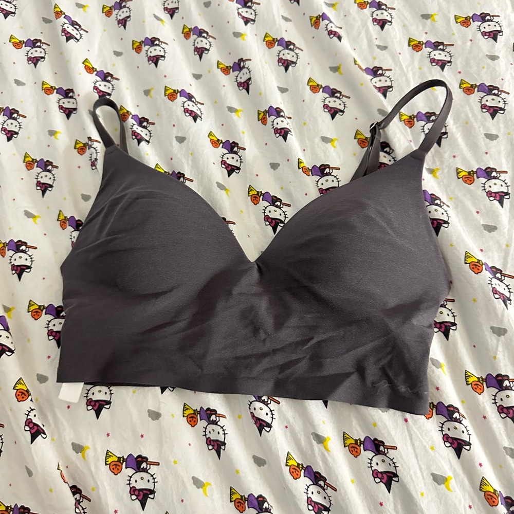pink size xs grey push-up bralette